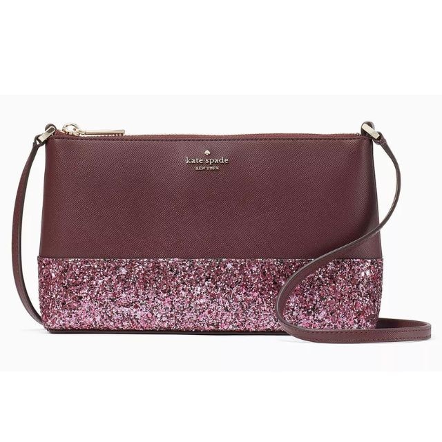 Kate spade pink glitter on sale crossbody