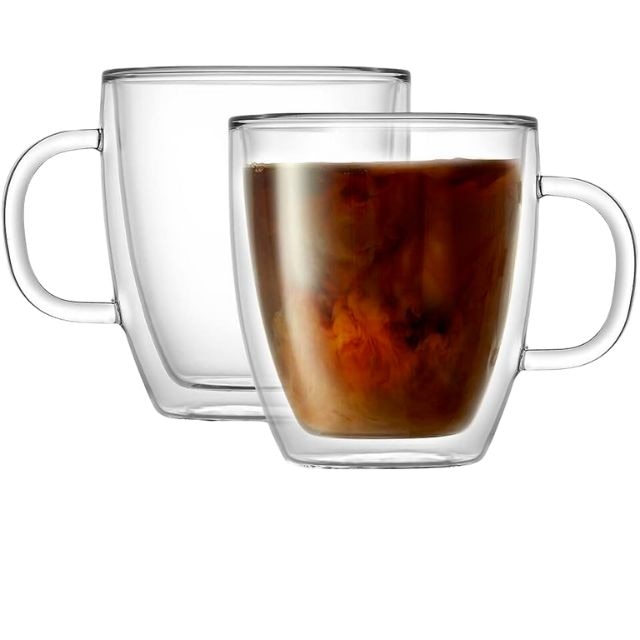 Amazing Grace Double-walled Glass Coffee Mug