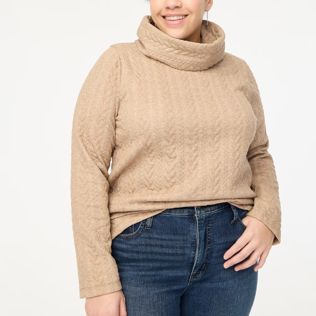 J.Crew: Cowlneck Sweatshirt For Women