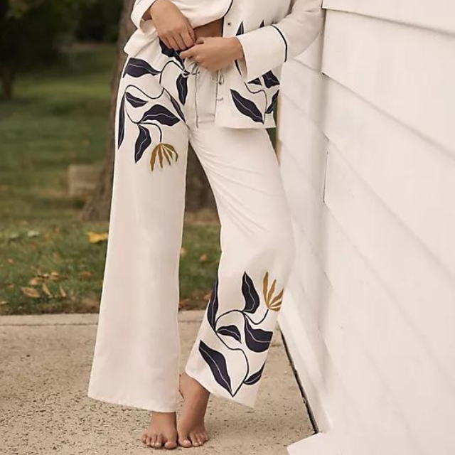 By Anthropologie Flannel Pajama Pants