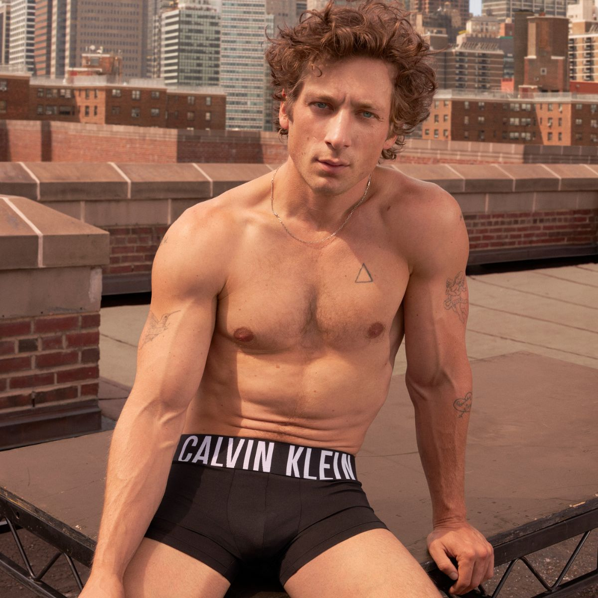 Jeremy Allen White's Calvin Klein underwear ad overshadows Golden Globes  2024