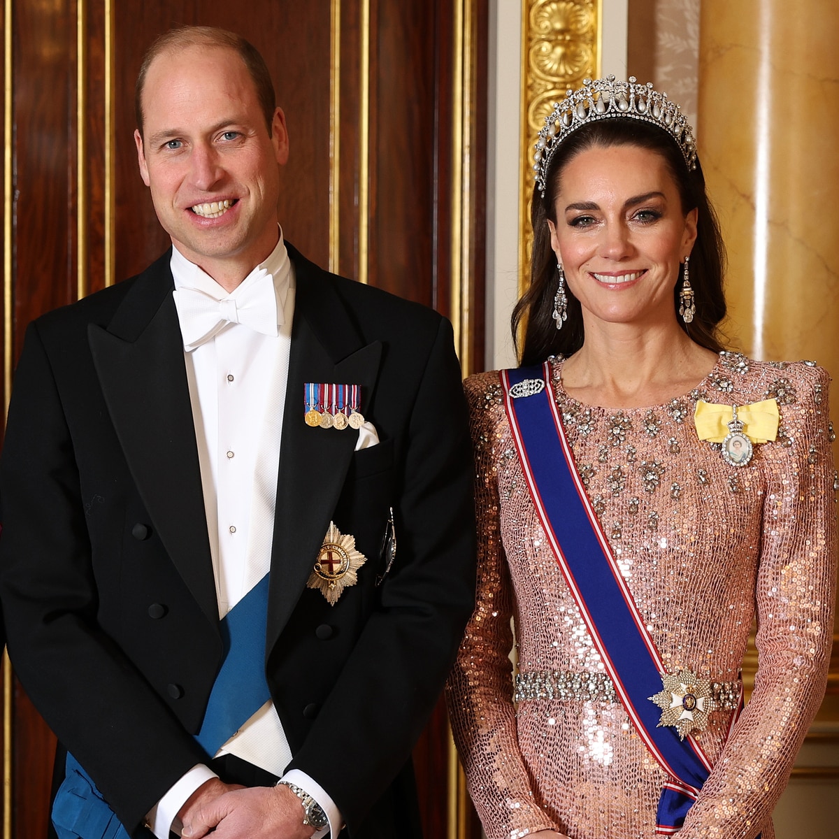 Queen Camilla, King Charles III, Prince William, Kate Middleton