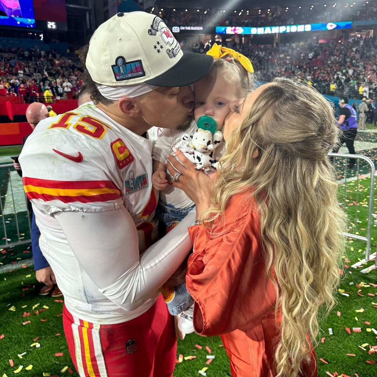 Brittany Mahomes' Daughter Sterling Models a Mini Louis Vuitton Purse