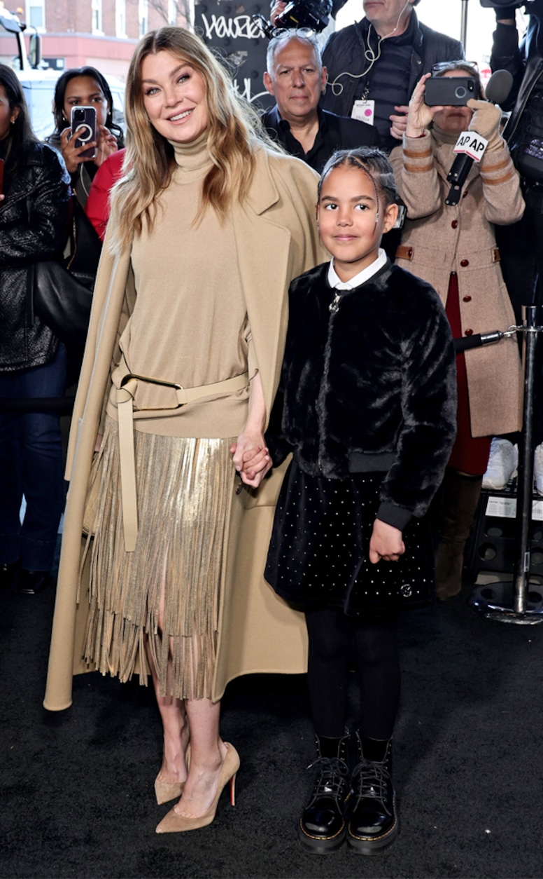Ellen Pompeo, Sienna Pompeo Ivery, Michael Kors show, New York Fashion Week 2023, NYFW, star sightings