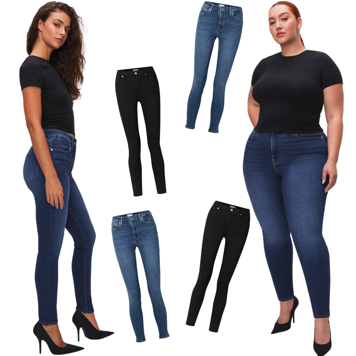 Cheap Fashion Choice Women Stretchy Imitation Jeans Denim Leggings High  Waist Skinny Pants