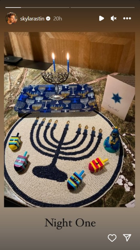 Skylar Astin, Holidays 2023, Hanukkah, Hanukkah 2023