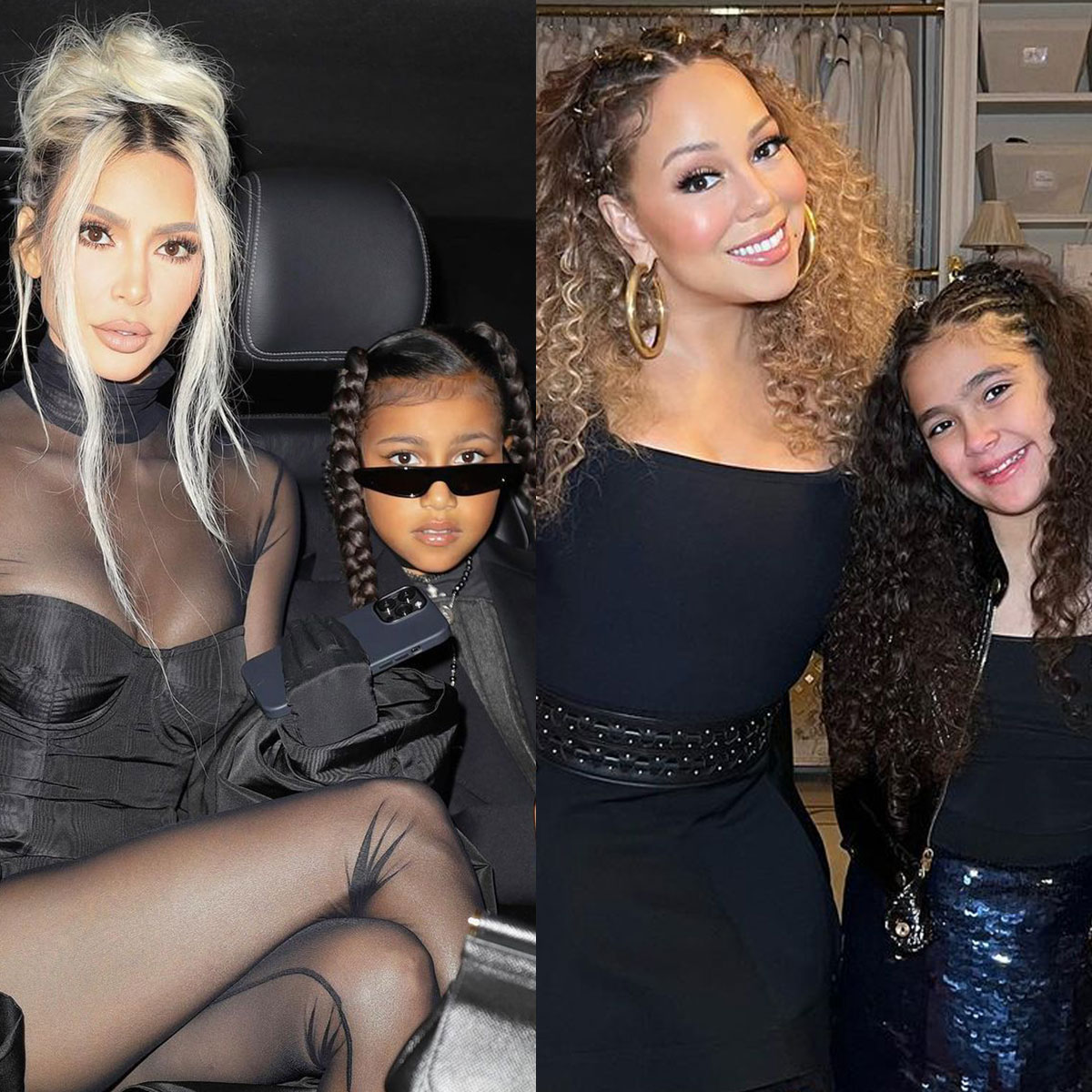Kim Kardashian and North West Team Up With Mariah Carey and Daughter Monroe for Must-See TikTok – E! Online