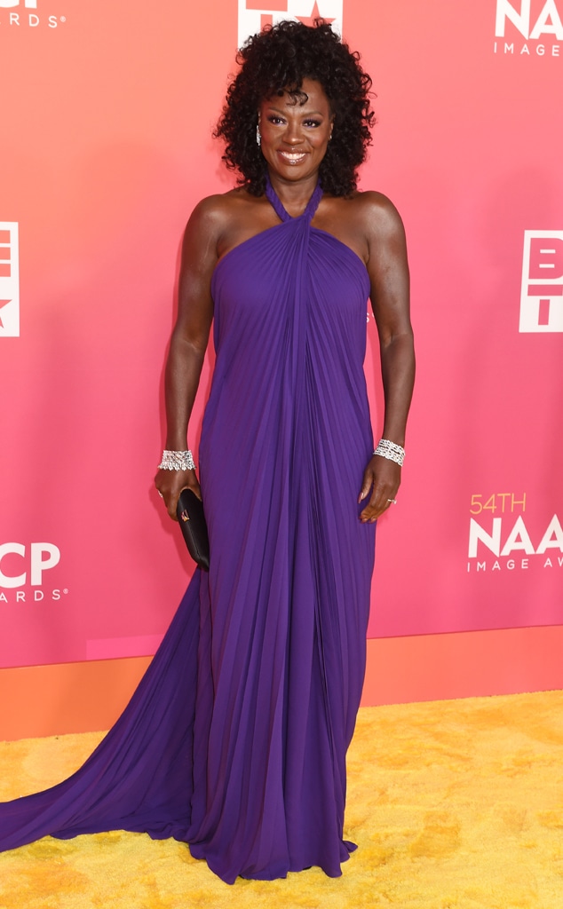 Viola Davis, 2023 NAACP Image Awards, red carpet arrivals