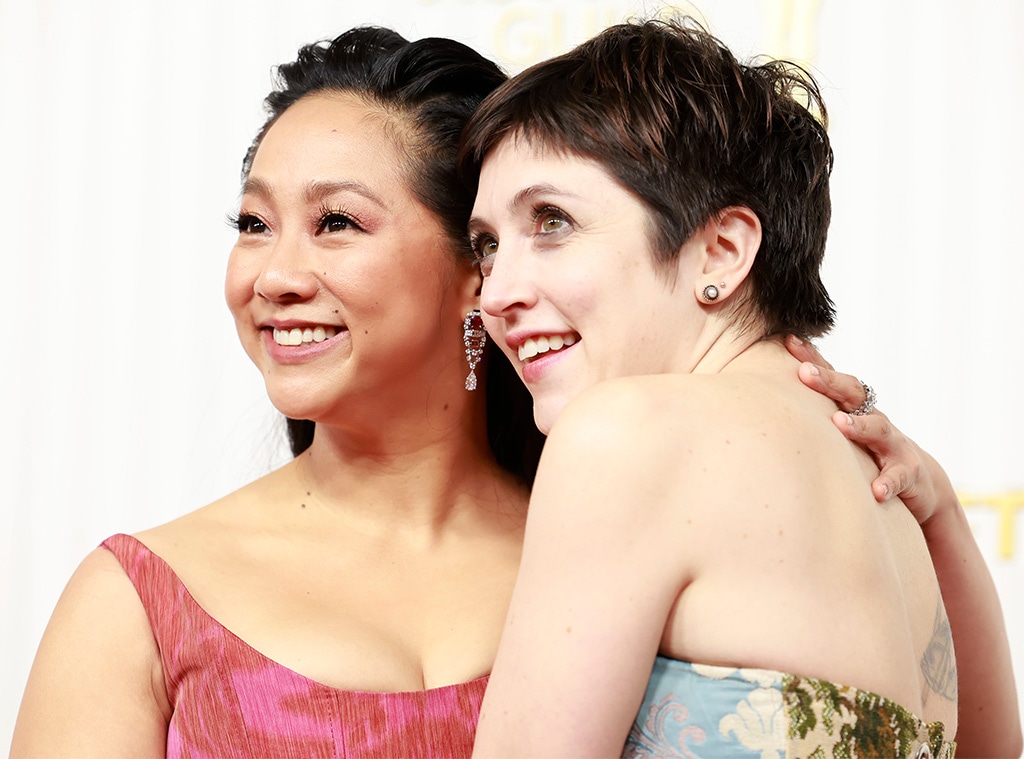 Stephanie Hsu, Tallie Medel, 2023 SAG Awards, Screen Actors Guild Awards, Arrivals, Cast Reunions