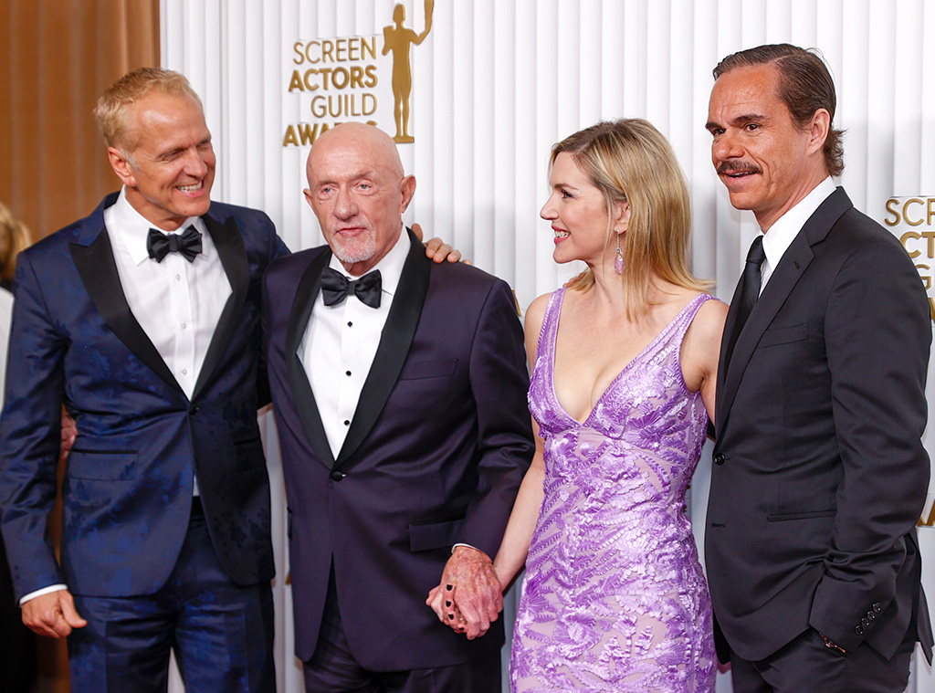 Patrick Fabian, Jonathan Banks, Rhea Seehorn, Tony Dalton, 2023 SAG Awards, Screen Actors Guild Awards, Arrivals, Cast Reunions