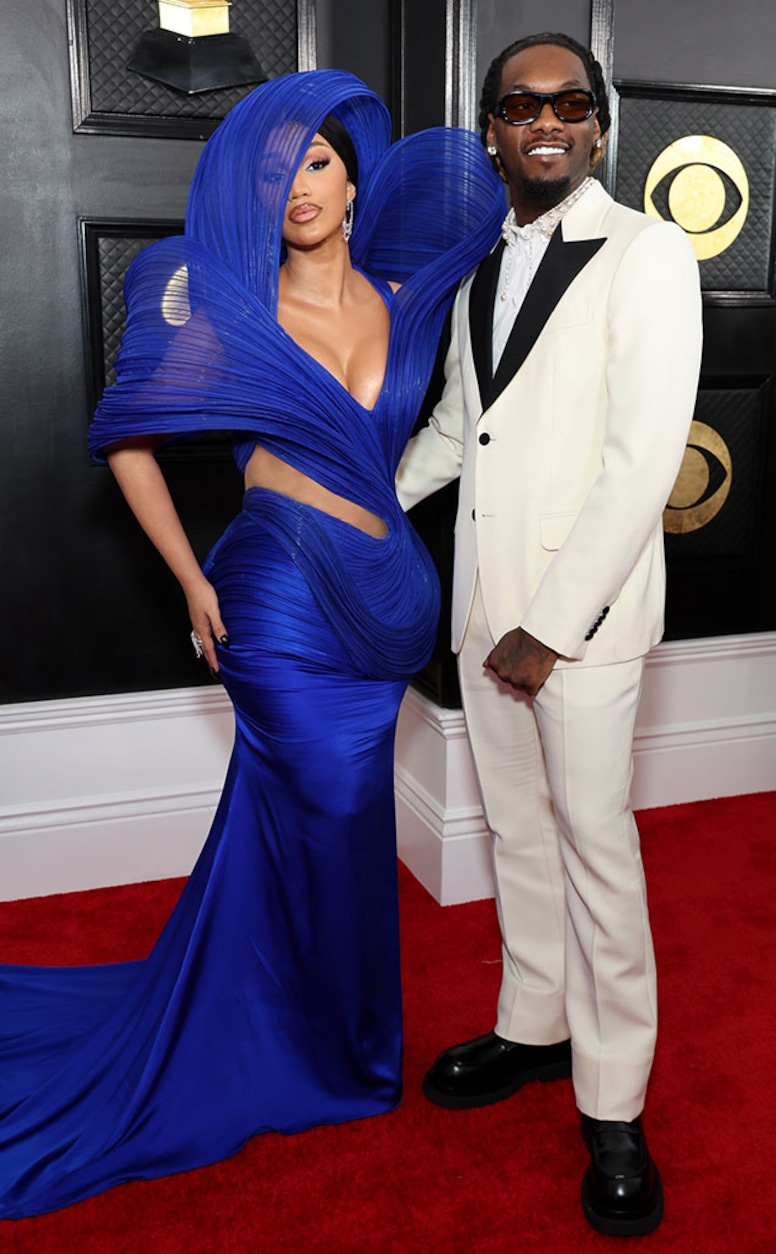 Cardi B, Offset, 2023 Grammy Awards, Arrivals, Couples