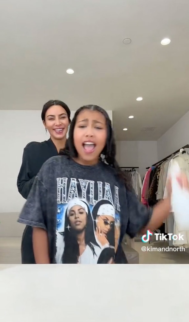 North West Tặng mẹ Kim Kardashian chiếc vòng cổ kim cương nhân ngày sinh nhật