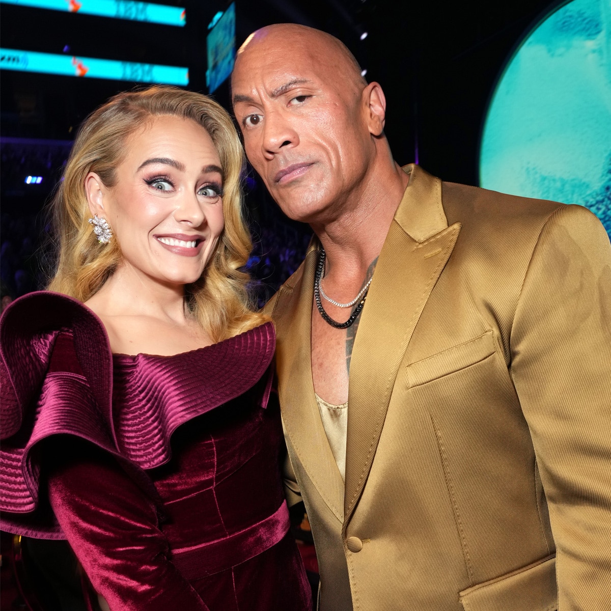 Adele, Dwayne Johnson, The Rock, 2023 Grammy Awards, Show, Behind the Scenes