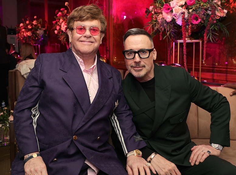 2023 Pre-Oscar CAA Party, Elton John, David Furnish