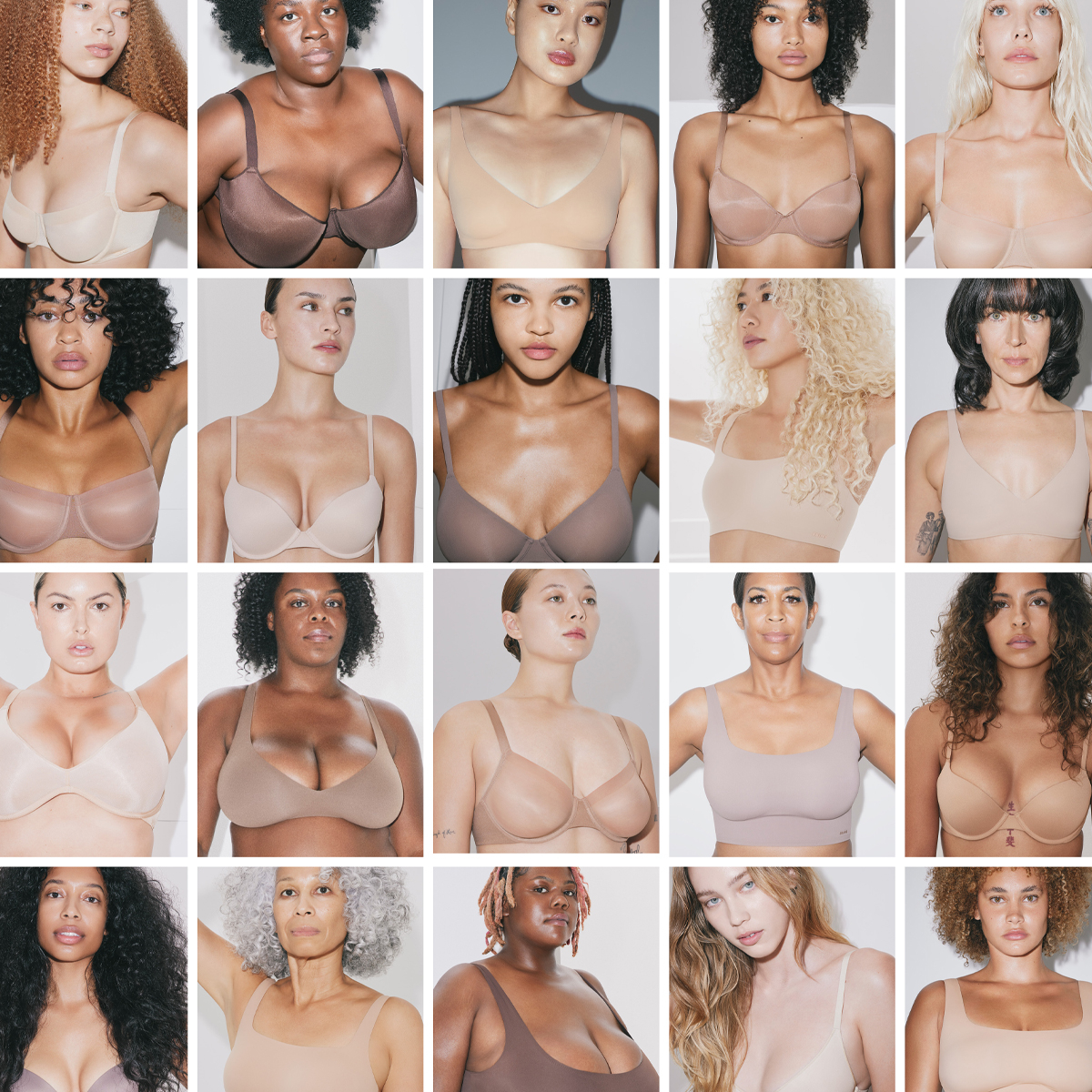 Kim Kardashian Models Skims Naked Collection Scoop Tank