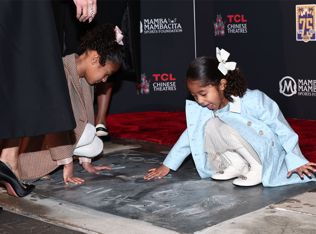 Vanessa Bryant and Daughters Honor Kobe at Handprint Unveiling