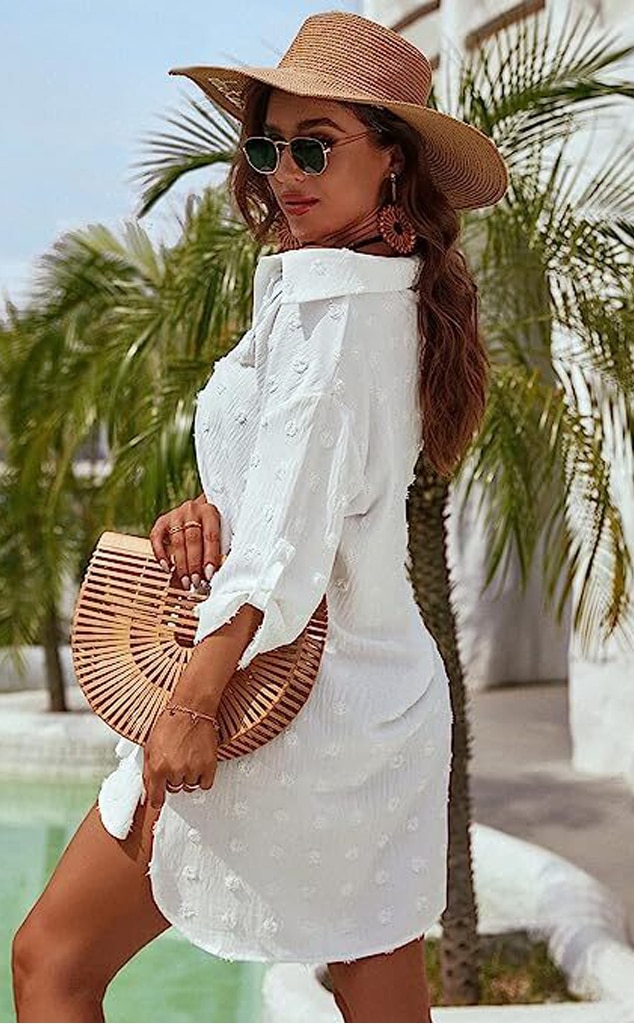 Button up best sale swimsuit cover up