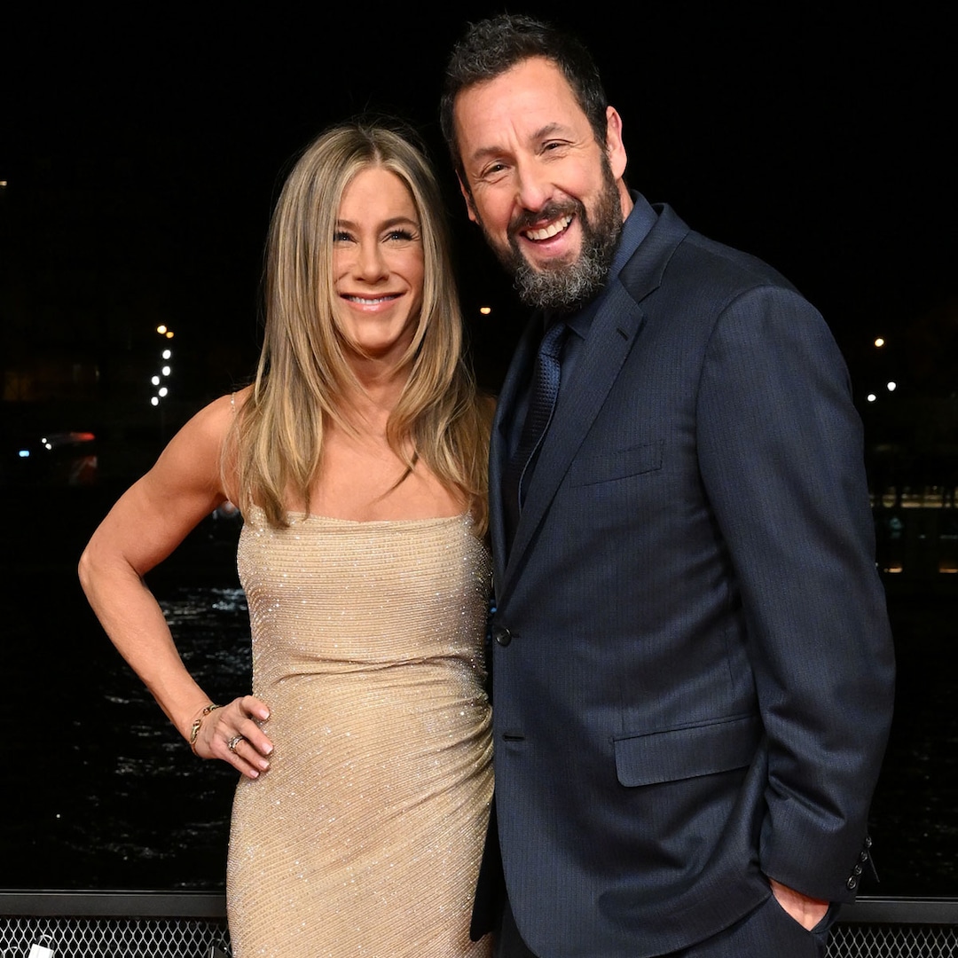 Jennifer Aniston Says BFF Adam Sandler Calls Her Out Over Dating Choices thumbnail