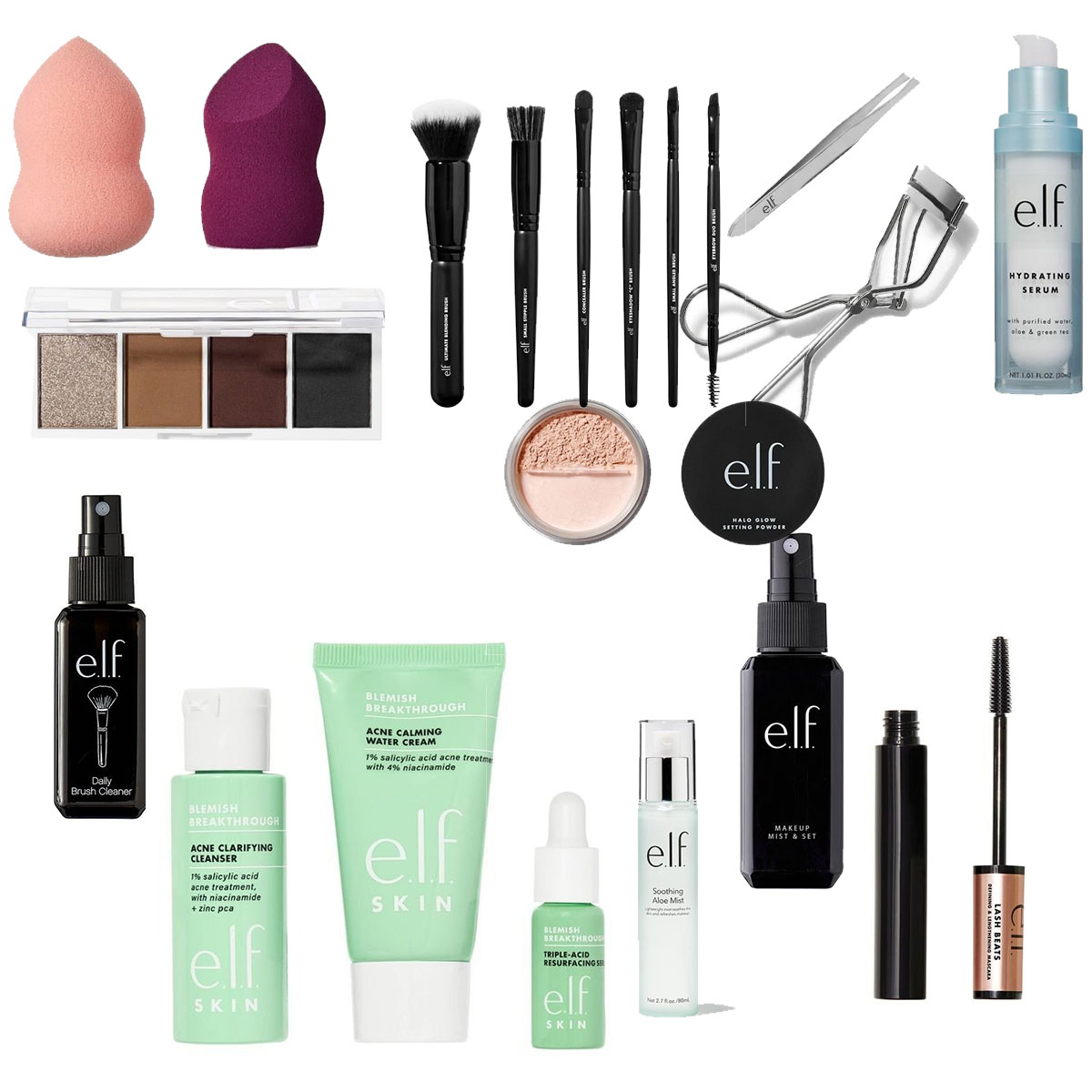  e.l.f. Cosmetics Complexion Essentials Brush & Sponge