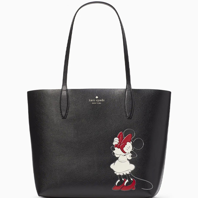 Kate Spade X Disney Women's Leather Minnie Mouse Comic Tote Handbag - Black  (K9321) for sale online | eBay