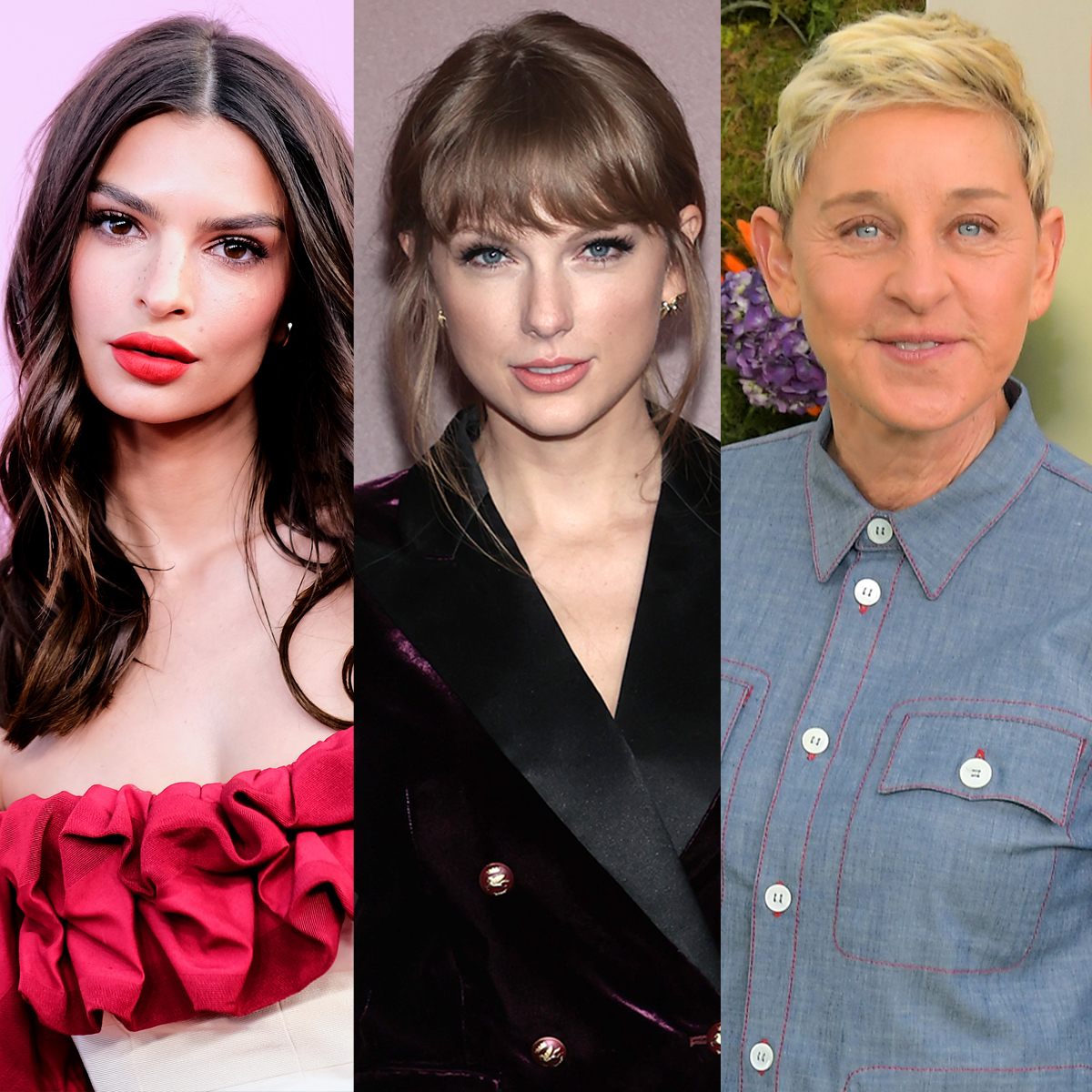 Emily Ratajkowski, Taylor Swift, Ellen DeGeneres
