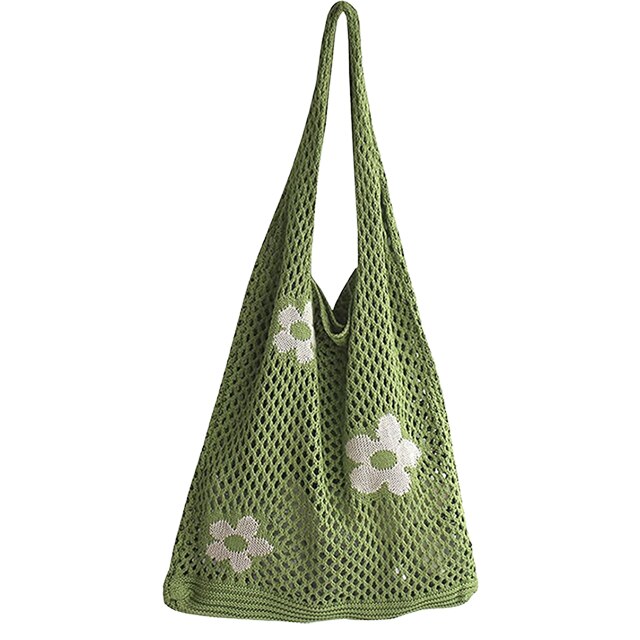 Floral Mesh Tote - I Like Crochet