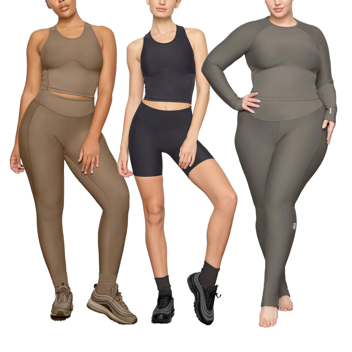 Skims Barely There Mid Thigh 高腰短裤 尺寸 S Kim Kardashian 4A