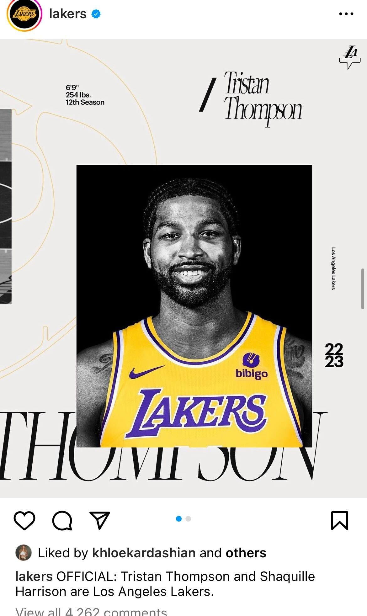 Tristan Thompson, Khloe Kardashian, Instagram