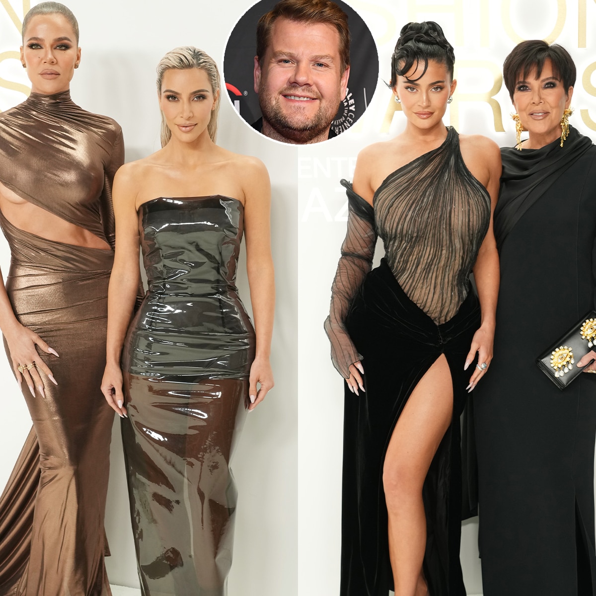 Kris, Kylie, Kim and Khloe Kardashian, James Corden