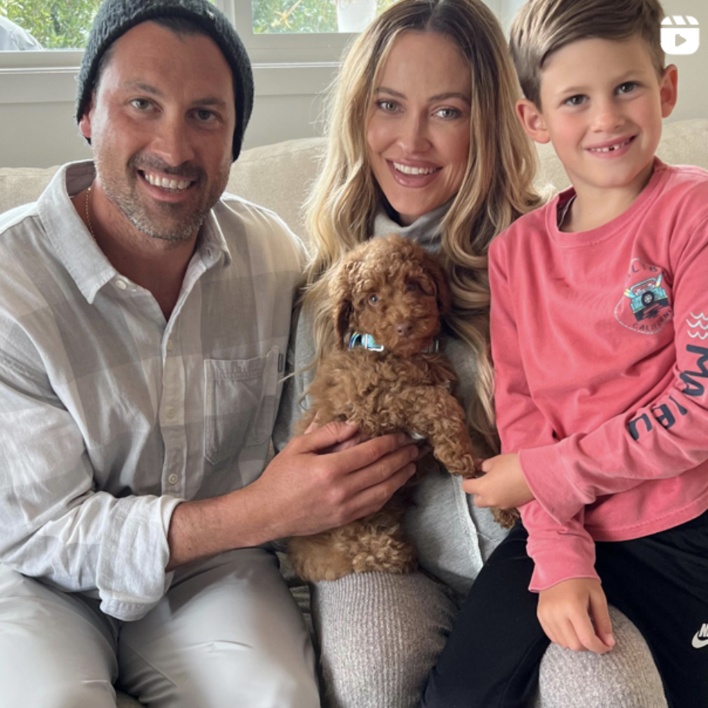 Pregnant Peta Murgatroyd and Maks Chmerkovskiy Surprise Son With Puppy