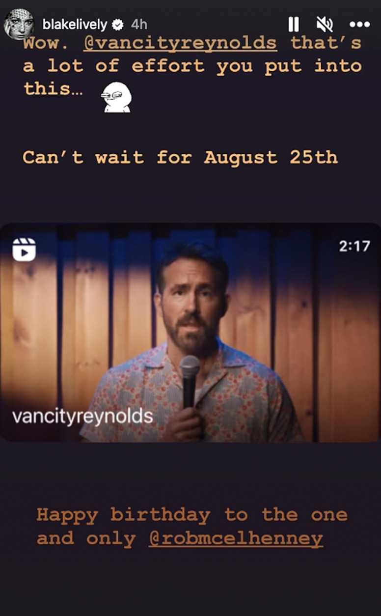 Blake Lively, Ryan Reynolds, Instagram