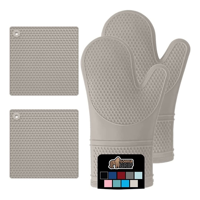 Gorilla Heat Resistant Silicone Oven Mitts 2-Pack Just $15 on   (Regularly $30)