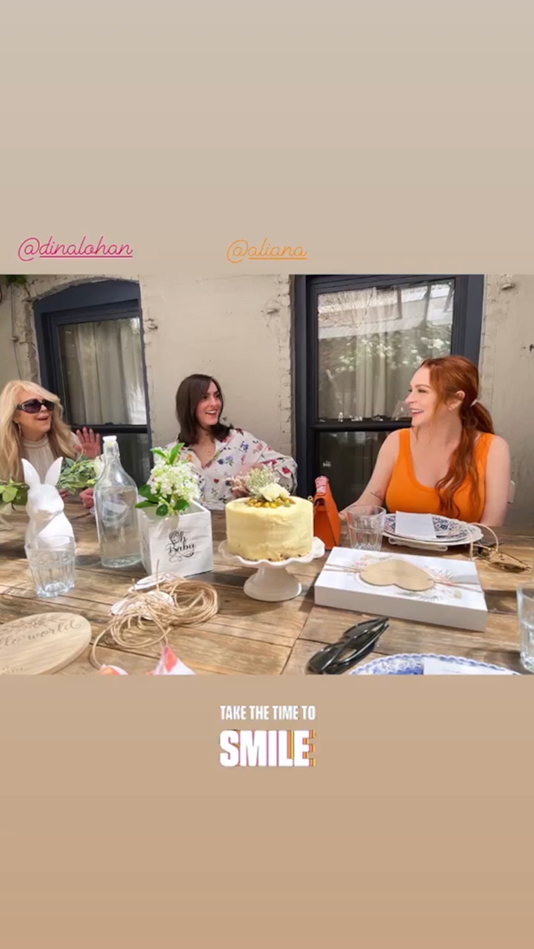 Lindsay Lohan, Aliana Lohan, Dina Lohan, Baby Shower, Instagram