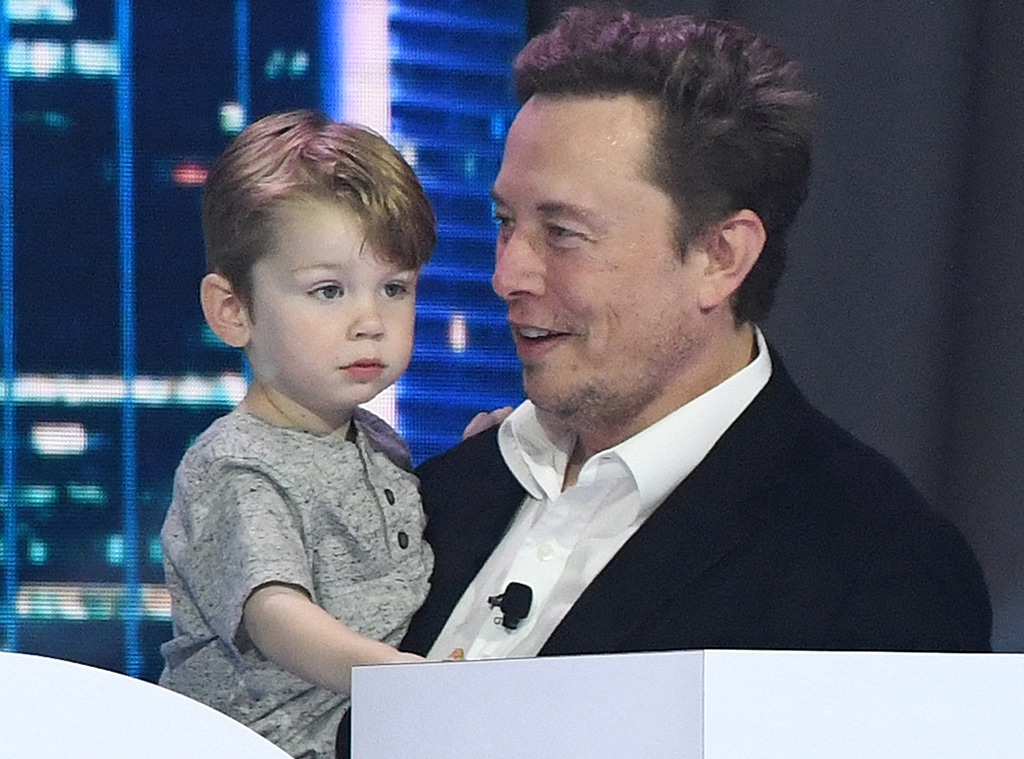 See Elon Musk Play With His and Grimes' Son X AE A-XII in Rare Photos