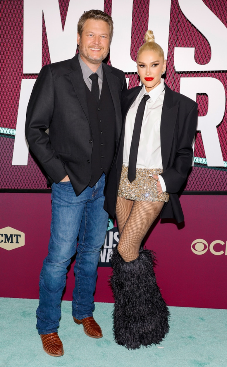 Blake Shelton, Gwen Stefani, 2023 CMT Music Awards, Red Carpet Fashion