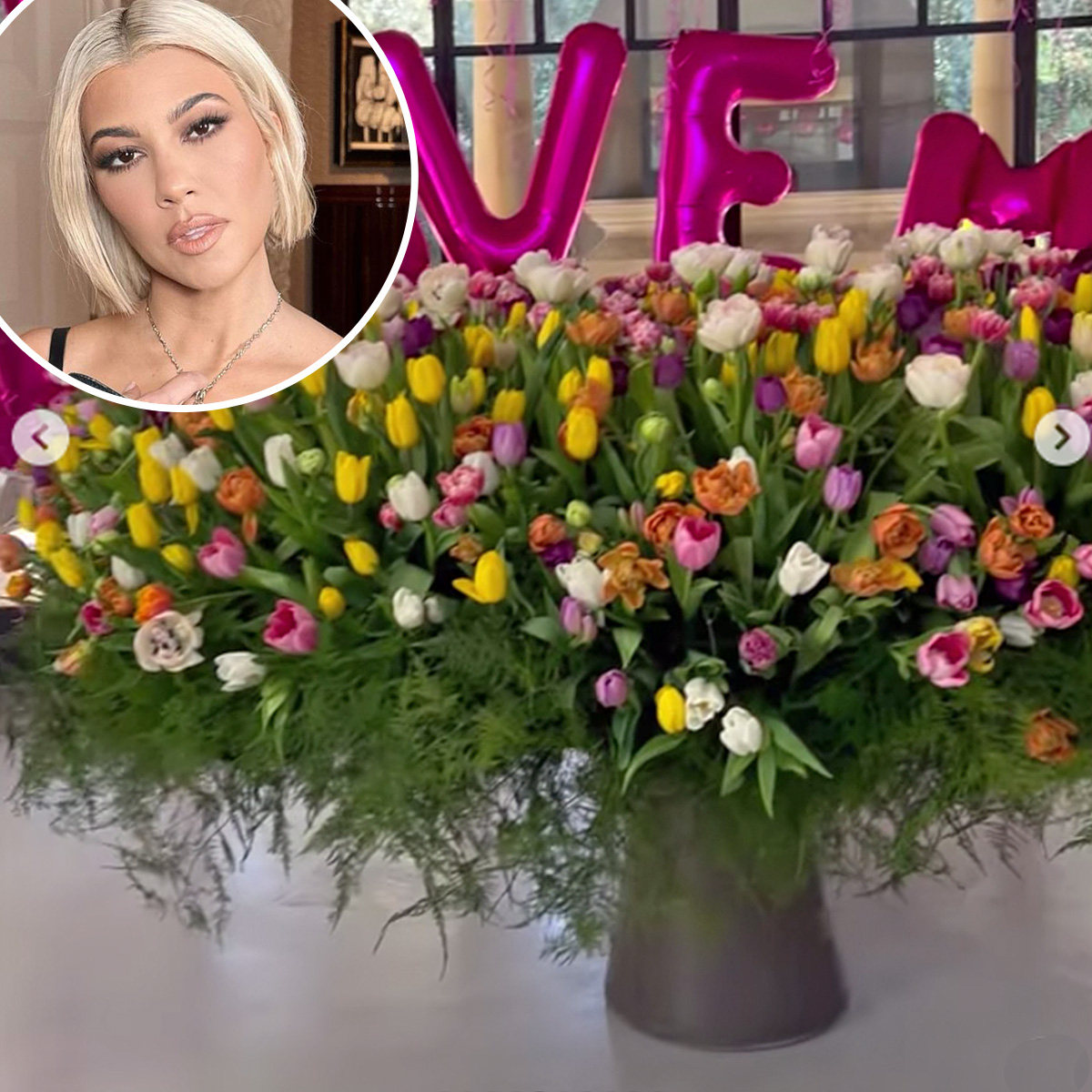 Kourtney Kardashian Responds to Criticism Over Her Birthday Flowers