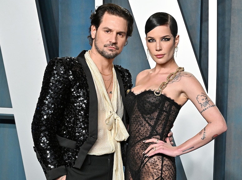 Alev Aydin, Halsey, 2022 Vanity Fair Oscar Party