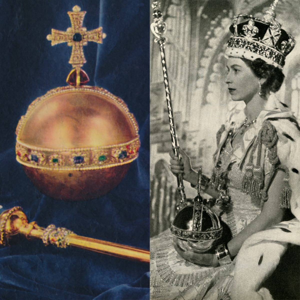Queen Elizabeth, The Sovereign's Orb, Crown Jewels for Coronation
