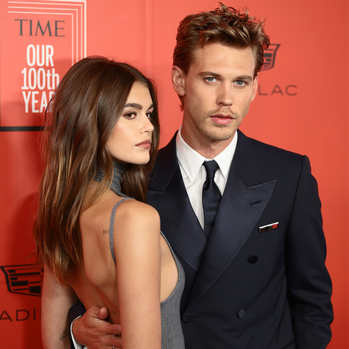 Austin Butler & Gerber Can't Help Showing Sweet at Party - E!