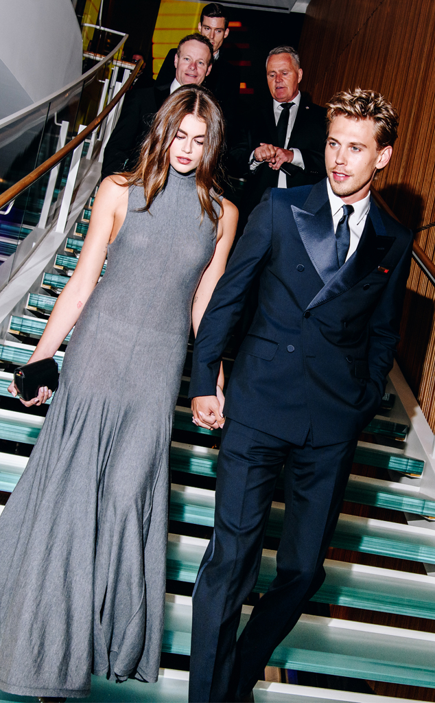 Kaia Gerber & Austin Butler Get Cozy During Rare Date Night