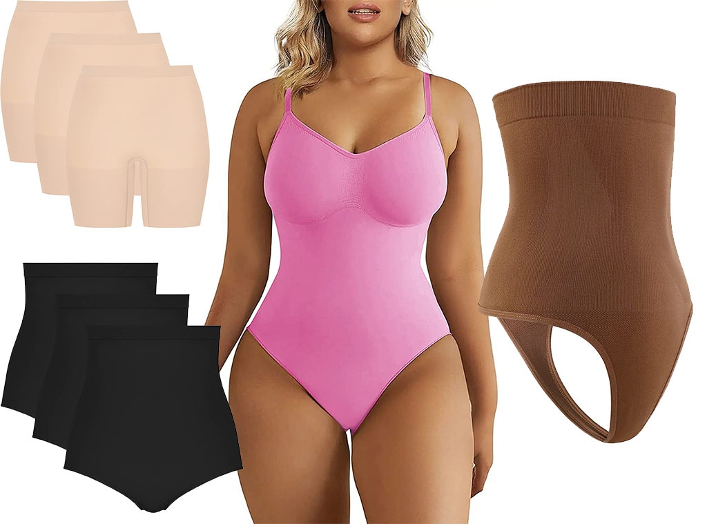 Shoppers compare this tummy-control bodysuit to Skims — it's just