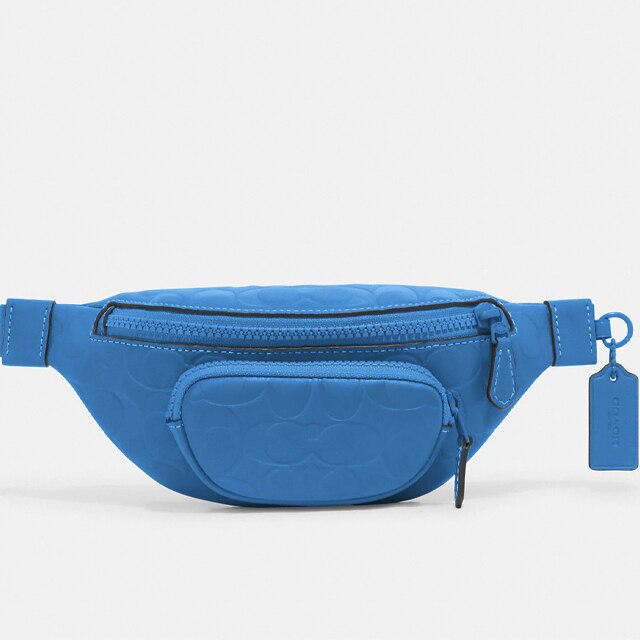 Amazon.com | COACH Beck Belt Bag in Pebble Leather Deep Blue One Size |  Waist Packs