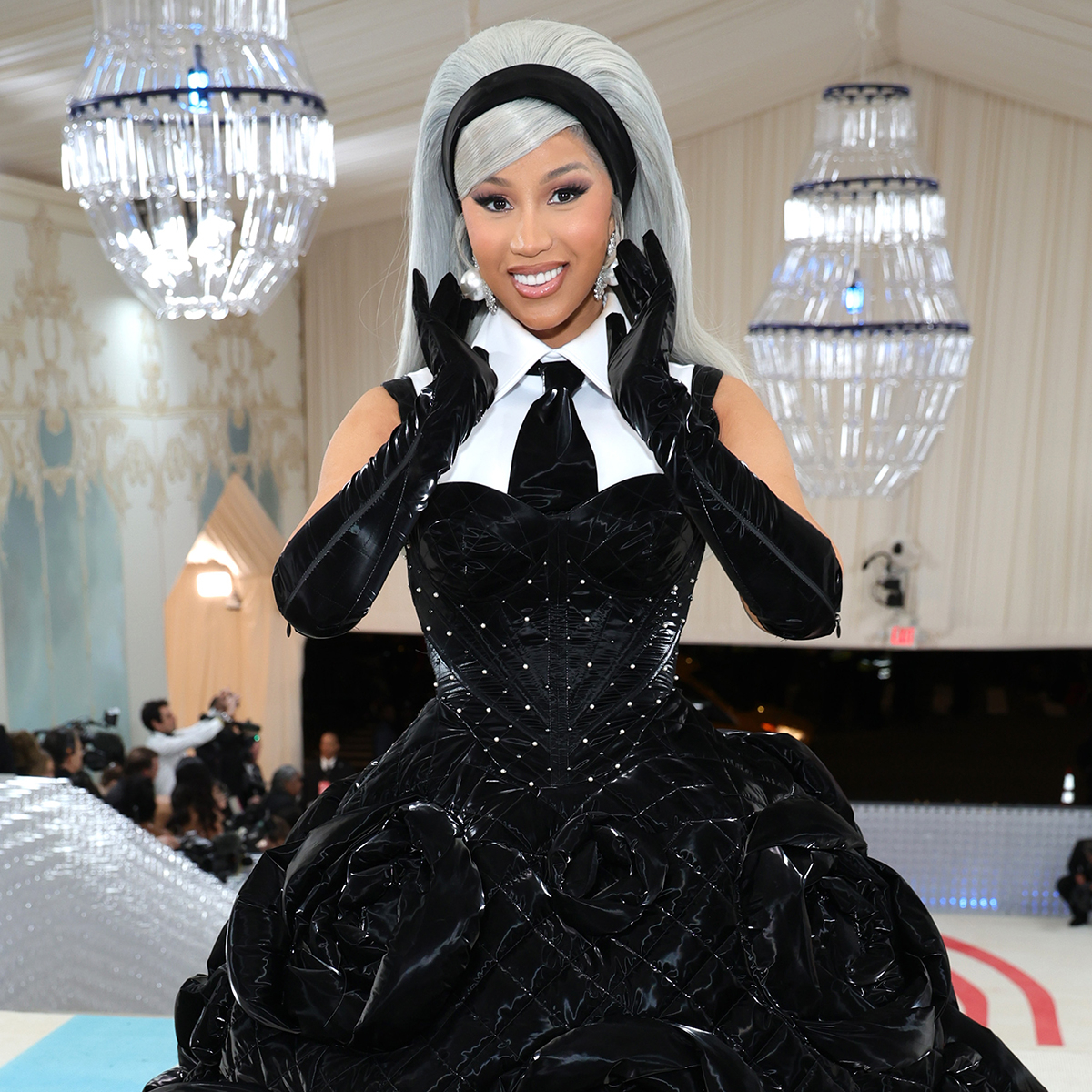 Cardi B Channels Karl Lagerfeld and Chanel with 2 Gowns at Met Gala