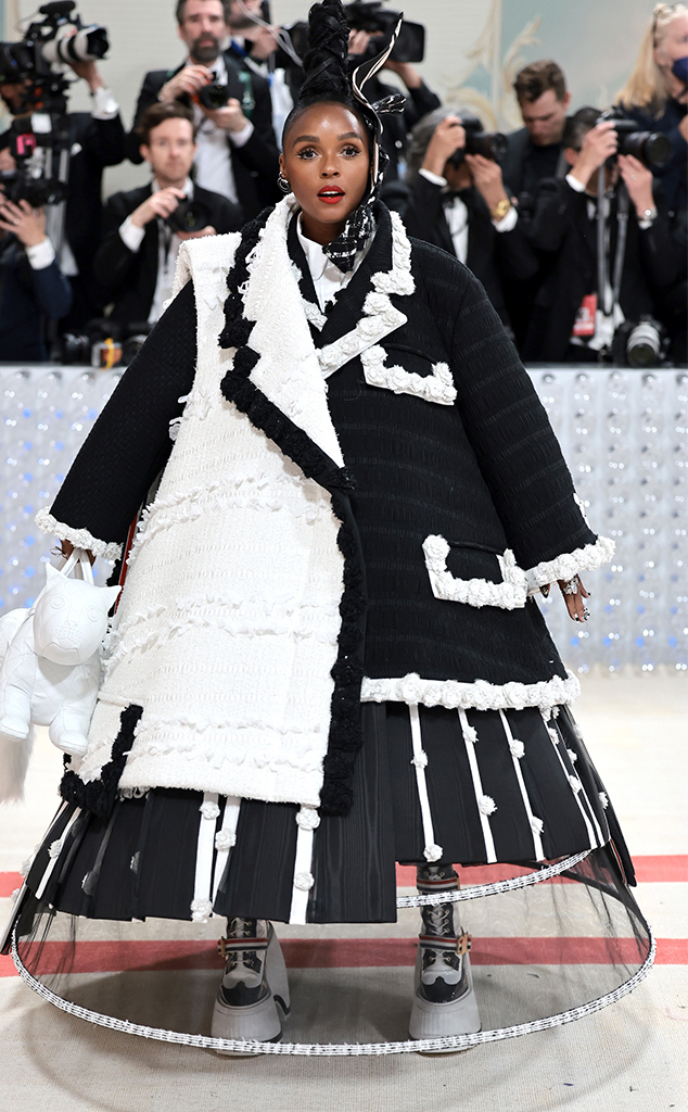 Photos from Janelle Monae Strips Down on the 2023 Met Gala Red Carpet