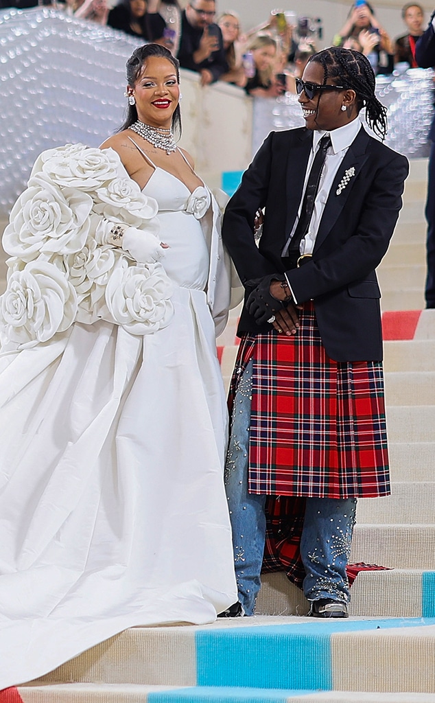 A$AP Rocky, Rihanna, 2023 Met Gala, Arrivals, Couples