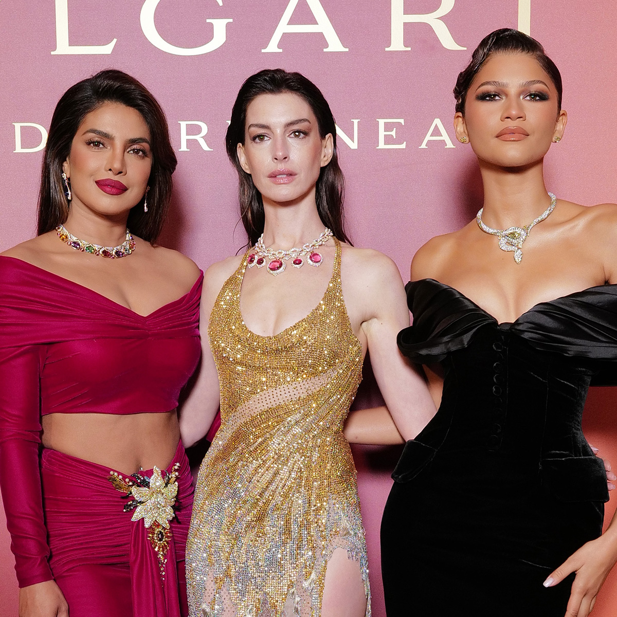 Priyanka Chopda Xxxx Com - Zendaya, Anne Hathaway & Priyanka Chopra Are the Ultimate Fashion Trio - E!  Online