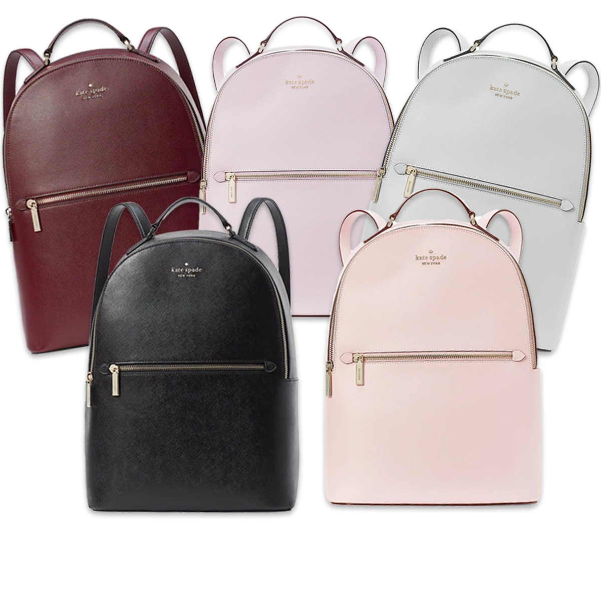 Buy Kate Spade New York White Hudson Backpack in Leather for Women in  Kuwait | Ounass
