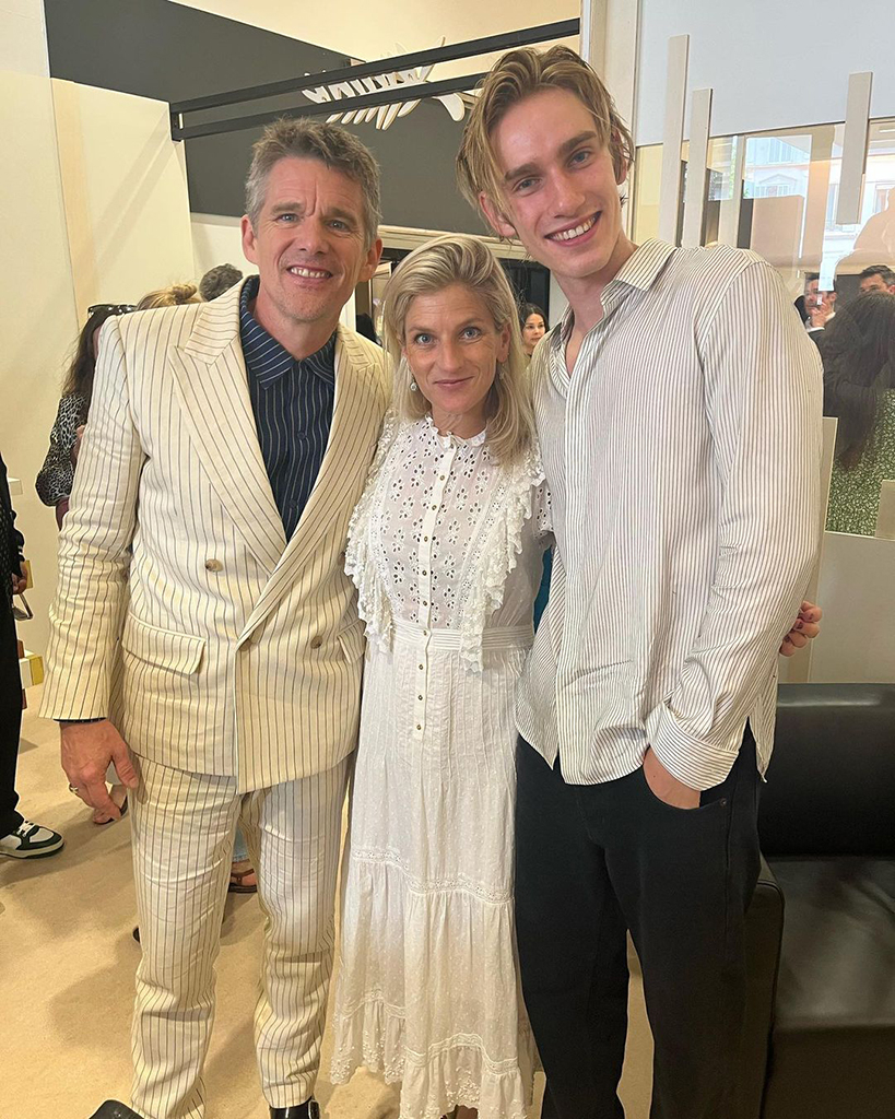 Ethan Hawke and Ex Uma Thurman's Son Levon Joins Dad at Cannes