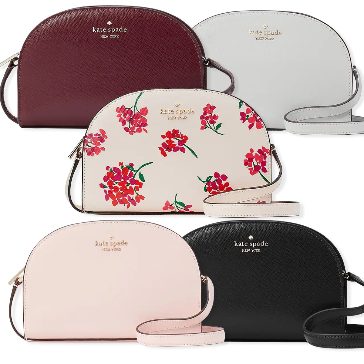 Perry saffiano leather dome crossbody Clearance