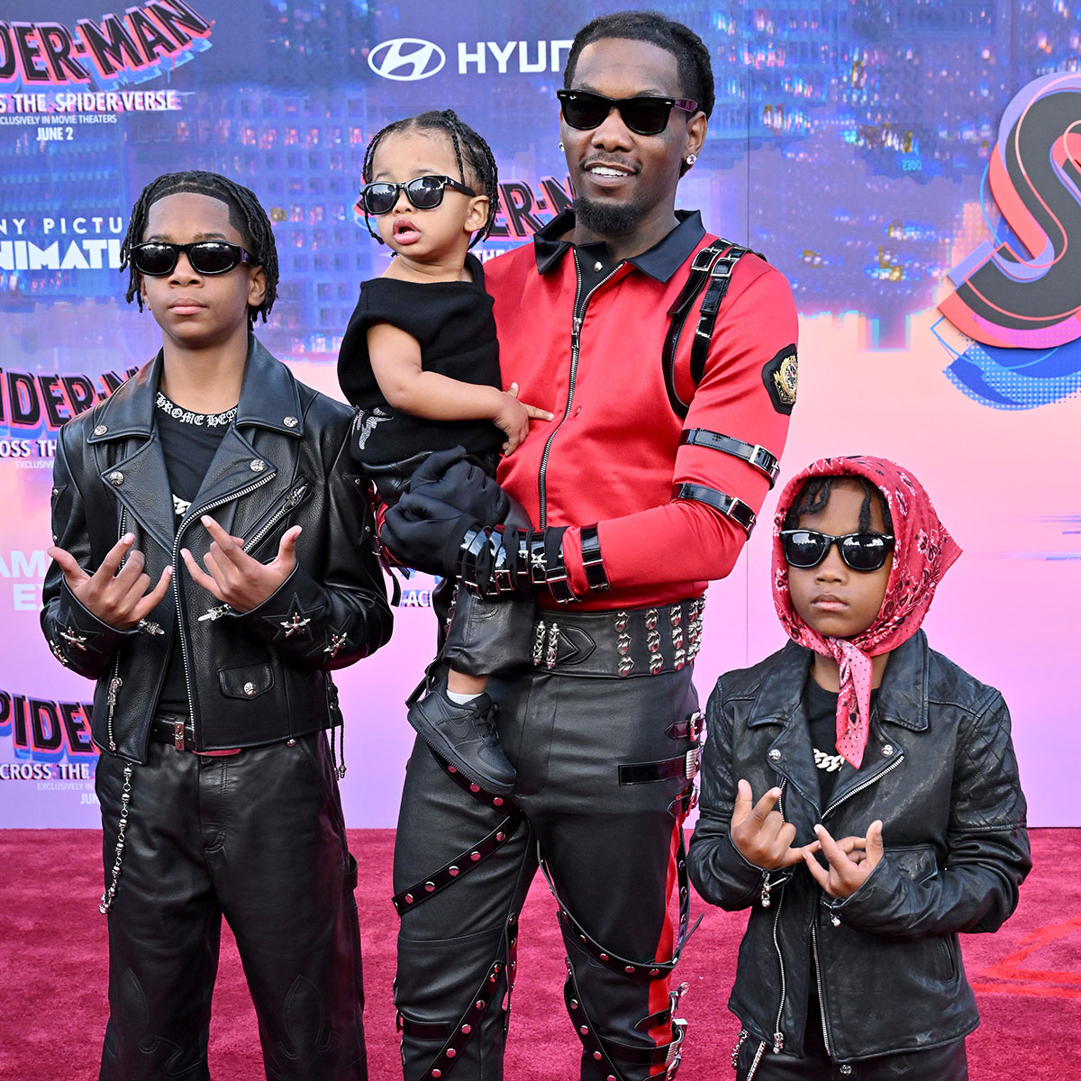 Offset Brings All 3 Sons to 'Spider-Man: Across the Spider-Verse
